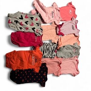 13 Assorted Baby Onesies Set
